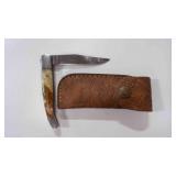 Folding Pocket Knife With Sheath