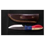 Drop Point Knife With Sheath