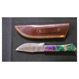 Clip Blade Knife With Sheath