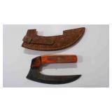 Ulu-Knife With Sheath