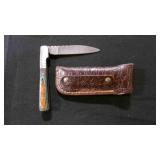 Folding Pocket Knife With Sheath