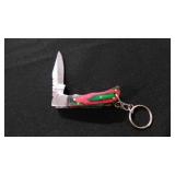 Miniature Folding Pocket Knife With Keychain