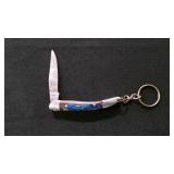 Miniature Folding Pocket Knife With Keychain