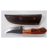 Straight Back Knife With Sheath