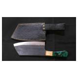 Cleaver Knife With Sheath