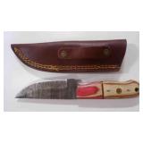 Straight Back Knife With Sheath