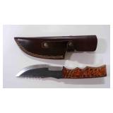 Straight Back Knife With Sheath