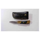 Folding Pocket Knife With Sheath