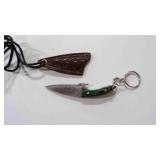 A Miniature Knife With Keychain