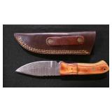 Spear Point Knife With Sheath