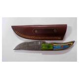 Stright Back Knife With Sheath