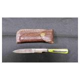 Folding Pocket Knife With Sheath