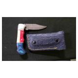 Folding Pocket Knife With Sheath