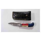 Folding Pocket Knife With Sheath