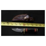 Clip Blade Knife With Sheath