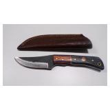 Drop Point Knife With Sheath