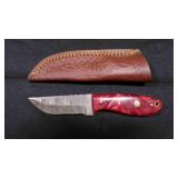 Straight Back Knife With Sheath