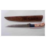 Long Fillet Bladed Knife With Sheath
