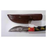Straight Back Knife With Sheath