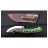 Gut Hook Knife With Sheath