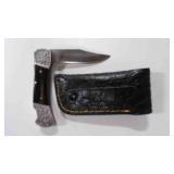 Folding Pocket Knife With Sheath