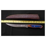 Long Fillet Bladed Knife With Sheath