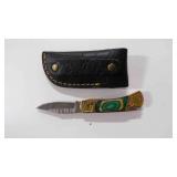 Folding Pocket Knife With Sheath