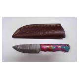Spear Point Knife With Sheath