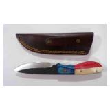 Spear Point Knife With Sheath