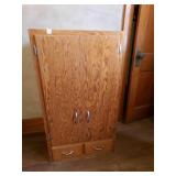 Wood Storage Cabinet 25x16x44"
