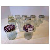 14 jelly Canning Jars 8 oz