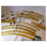 Vintage Wood Hangers, Skirt Hangers, Pants Hangers