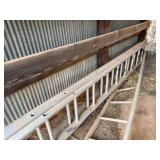 24; SLIDING ALUMINUM LADDER