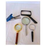 4 magnifying glasses, Airco Tip Cleaners