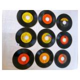 9-45 rpm records-Jerry Reed, Nancy Sinatra, Tammy