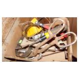 OIL FILTER TOOLS, TIN SNIPS, SCREW DRIVER