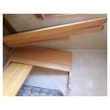 Mid Century Style blonde Wood full size head board