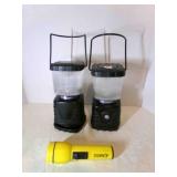 2 Battery Operated Lamps Stansport 800 Lumens