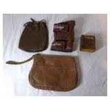 Vintage Leather pouch, leather cigarette box,