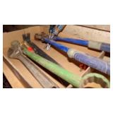 BOLT CUTTER, PRY BAR, CRESCENT WRENCH