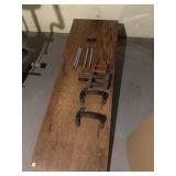 Hand Weights, Stretching springs, wood folding