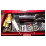 SMALL TOOL BOX, COORS OPENERS, TAPE MEASURE