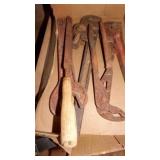 PIPE WRENCH, FILE, PLYER