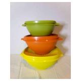 1978 Tupperware Servalier Bowls Set-no smell