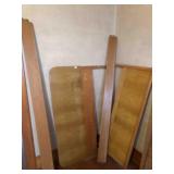 Mid Century Style blonde Wood full size head board