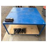 SHOP TABLE ON ROLLERS