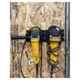 2 - DEWALT GRINDERS W/ WALL MOUNTS