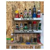 WALL MOUNT HOLDER AND CONTENTS