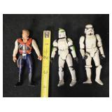 3 Kenner Star Wars Action Figures