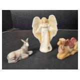 Fenton The Gloria Angel, hand-painted Ivory glass